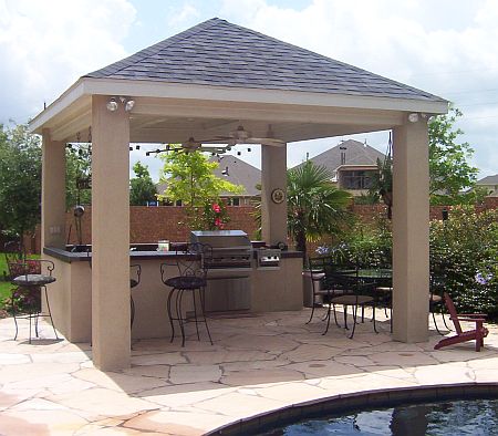 Outdoor Covered Kitchen